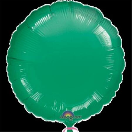 LOFTUS INTERNATIONAL 18 in. Metallic Green Round Anagram Balloon A2-0557